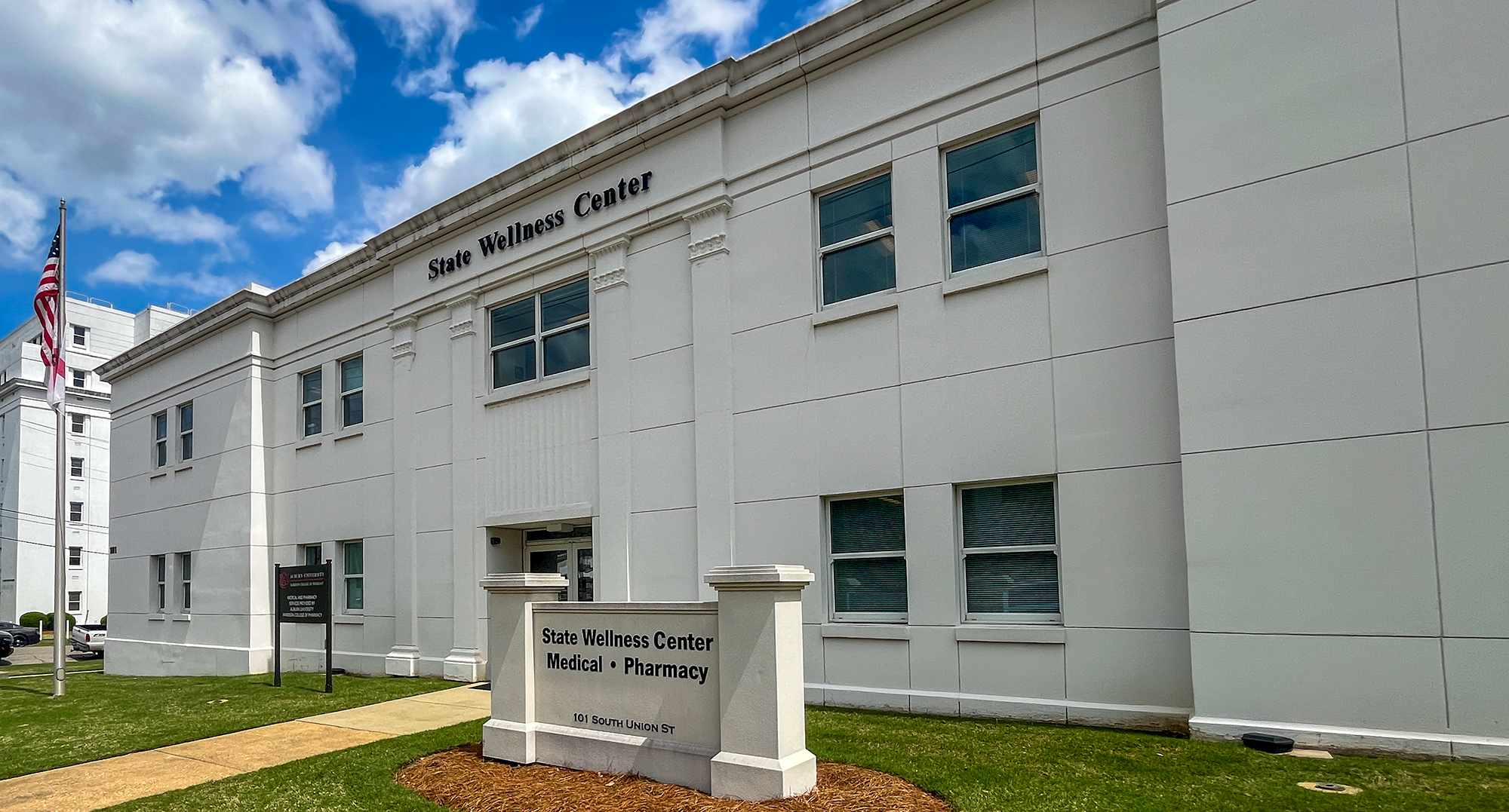 Exterior of state wellness center