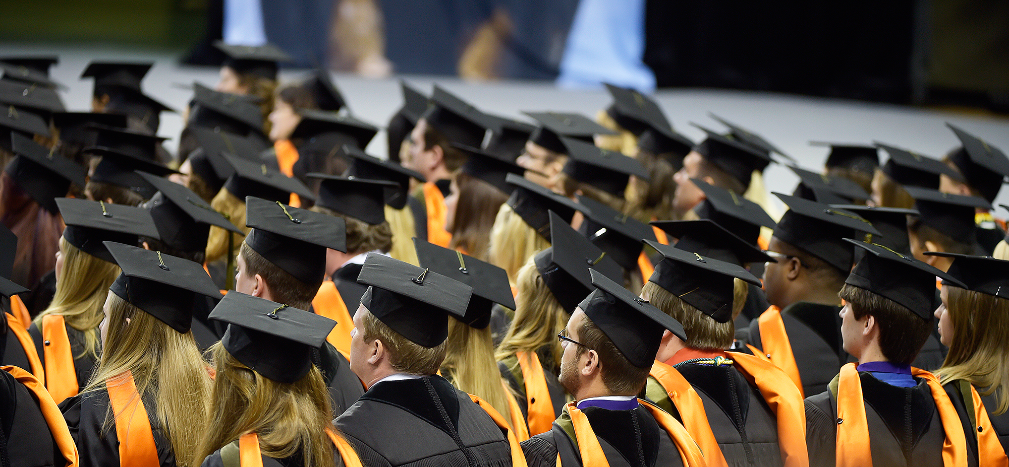 Students at graduation