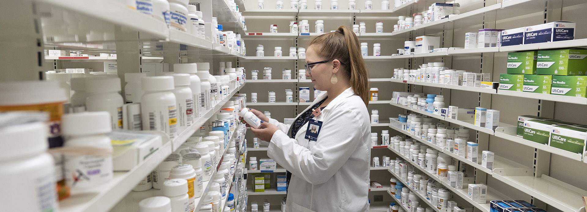 Student reviews medications